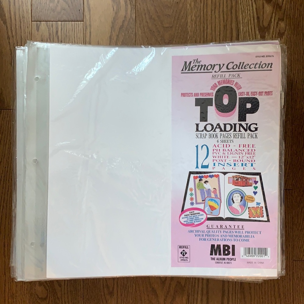 Scrapbook inserts -12 x 12 -